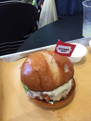 Beyond burger  at The Green Butcher in Tel Aviv