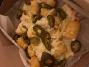 New!  Potatoes with vegan cheese and jalapeños 💚 at Papa John's in Chatham