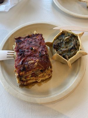Lasagna n quiche  at The Plantisserie in Miami