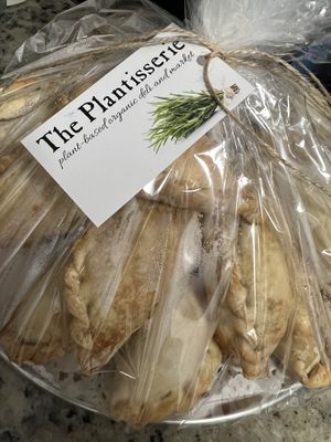 Meatless Empanada (Beyond Meat) and Samosa platter  at The Plantisserie in Miami