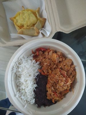 Jackfruit bowl and quiche at The Plantisserie in Miami