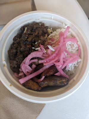 Burrito bowl at The Plantisserie in Miami