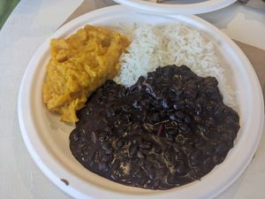 Butternut squash, black beans, and rice at The Plantisserie in Miami
