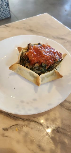 Spinach quiche at The Plantisserie in Miami