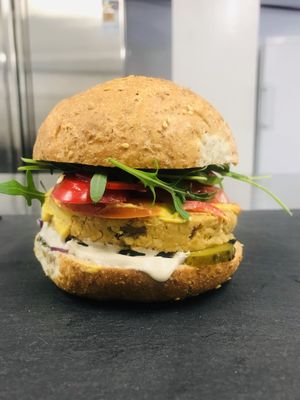 The Innocent Burger at Unison - Plant Based Food in Bucharest