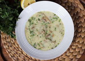 Vegan Tripe Soup at Unison - Plant Based Food in Bucharest