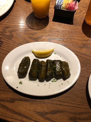 Vegan Dolmas appetizer  at Cafe Byblos in Denver