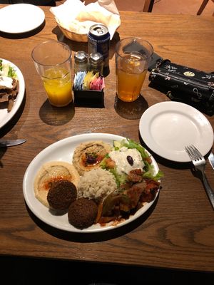 Vegan Plate at Cafe Byblos in Denver