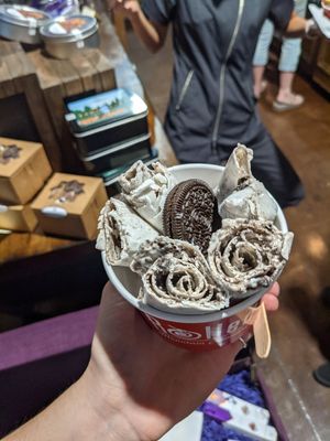 Cookies and cream with coconut milk at Rolled Mountain Creamery - Riverside Dr in Reno