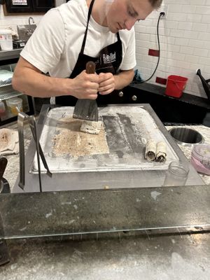 Making the rolls   at Rolled Mountain Creamery - Riverside Dr in Reno
