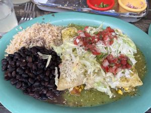 Vegan enchiladas   at Playa Betty's in New York City