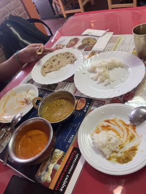 Sorry almost ate the whole dal and butter paneer before taking picture  at Namaste Dhaulagiri in Kyoto