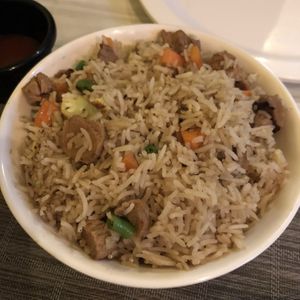 Fried Rice with Soya Chunks at Loving Hut - Vegan Paradise in Gurgaon
