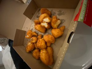 Cauliflower wings. Really good! at Papa John's in Rochester
