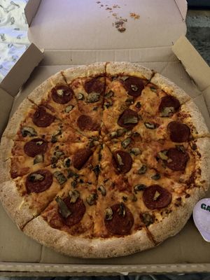 Vegan Cheese & Tomato with added mushrooms and jackfruit pepperoni (XXL)  at Papa John's in Maidstone