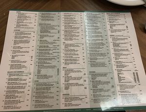 The menu at Upali's by Nawaloka in Colombo