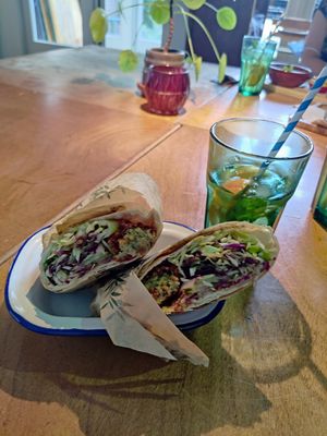 Falafel wrap (highly recommend 😀) at Bistro Calypso in Eindhoven