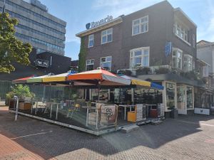 large outdoor terrace at Bistro Calypso in Eindhoven