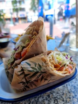 kebab wrap (11,50€) at Bistro Calypso in Eindhoven