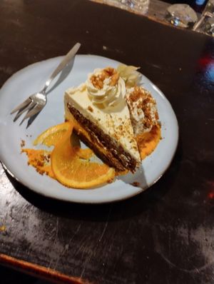 Carrot cake at Bistro Calypso in Eindhoven