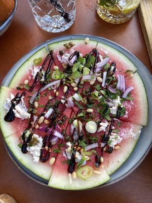Watermelon pizza  at Bistro Calypso in Eindhoven