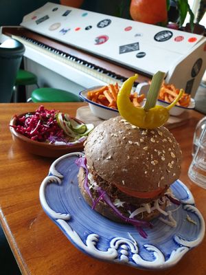 Falafel Burger at Bistro Calypso in Eindhoven