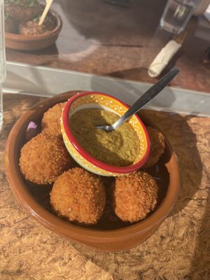 Vegan bitterballen at Bistro Calypso in Eindhoven