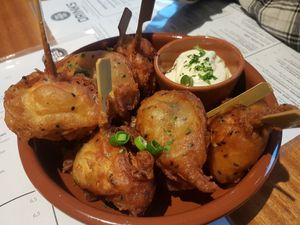 Champignons in bierbeslag😋💚 at Bistro Calypso in Eindhoven