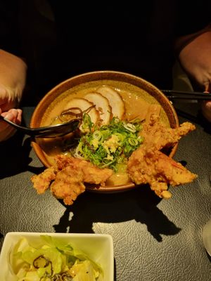Double meat miso ramen at Shinbu Sakiya Ramen - 麺匠真武咲弥 in Tokyo