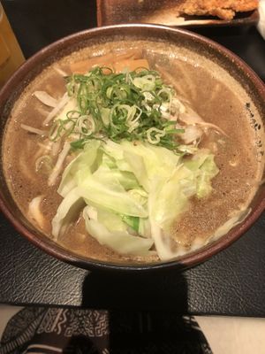 Vegetarian soy sauce noodles at Shinbu Sakiya Ramen - 麺匠真武咲弥 in Tokyo