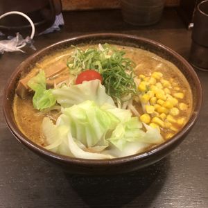 Spicy ramen at Shinbu Sakiya Ramen - 麺匠真武咲弥 in Tokyo