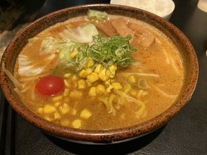 Vegan Spicy Miso Ramen  at Shinbu Sakiya Ramen - 麺匠真武咲弥 in Tokyo