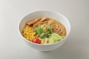 Vegan Miso Vegetableｓ Noodle
with vegetable soup Base
-GF- Brown Rice Noodle 
 at Shinbu Sakiya Ramen - 麺匠真武咲弥 in Tokyo