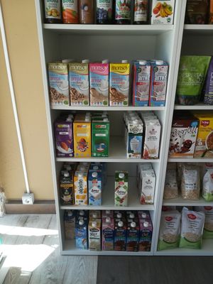 Veggie milk / Leche vegetal at El Ajo Negro in Gran Canaria