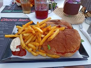 Big portions😋😋 at Choco Kebab Cafe in Bugibba