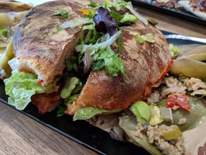 Tuna sandwich at Choco Kebab Cafe in Bugibba