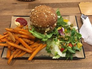 Volcanic melt burger  at Choco Kebab Cafe in Bugibba