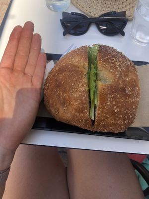 Hand for comparison  at Choco Kebab Cafe in Bugibba