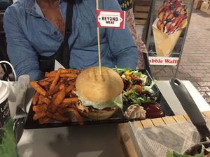 Beyond burger at Choco Kebab Cafe in Bugibba