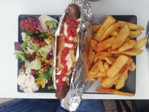 The vegan doggie. Delicious! at Choco Kebab Cafe in Bugibba