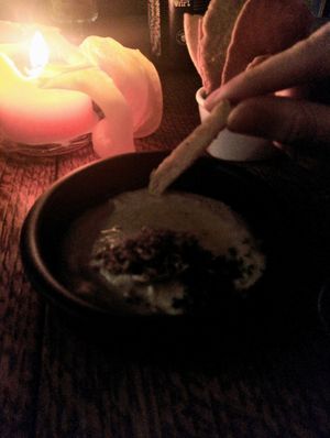 Creamy parsnip dip at Madonna in Ghent