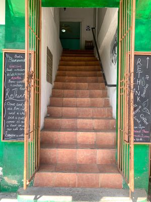 Our entrance at ReThink in Utila