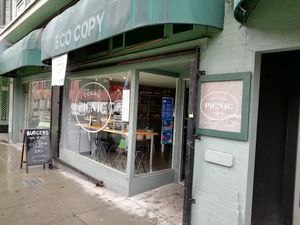 Outside at Vegan Picnic - Polk St in San Francisco