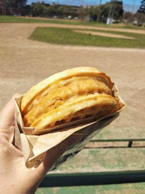 Chicken waffle at Vegan Picnic - Polk St in San Francisco