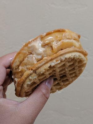 vegan waffle sandwich at Vegan Picnic - Polk St in San Francisco