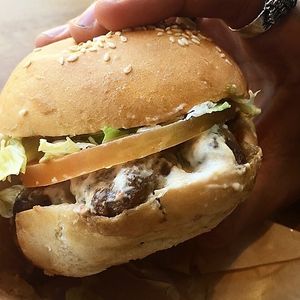 Steak Tip Sandwich at Vegan Picnic - Polk St in San Francisco