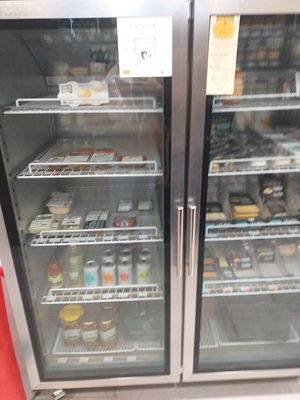 Vegan meat amd cheese! at I Love Bio in Malaga