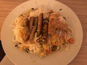 The picture quality is terrible as I took it home and ate it but the food was amazing and the presentation was really nice prior to me dumping it on a plate.  at Liu Lin in Brussels