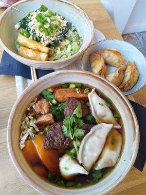 Returned for this joyful Taiwan noodle soup and more: so good! at Liu Lin in Brussels