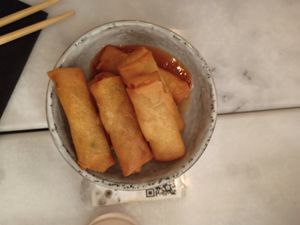 Spring rools at Liu Lin in Brussels